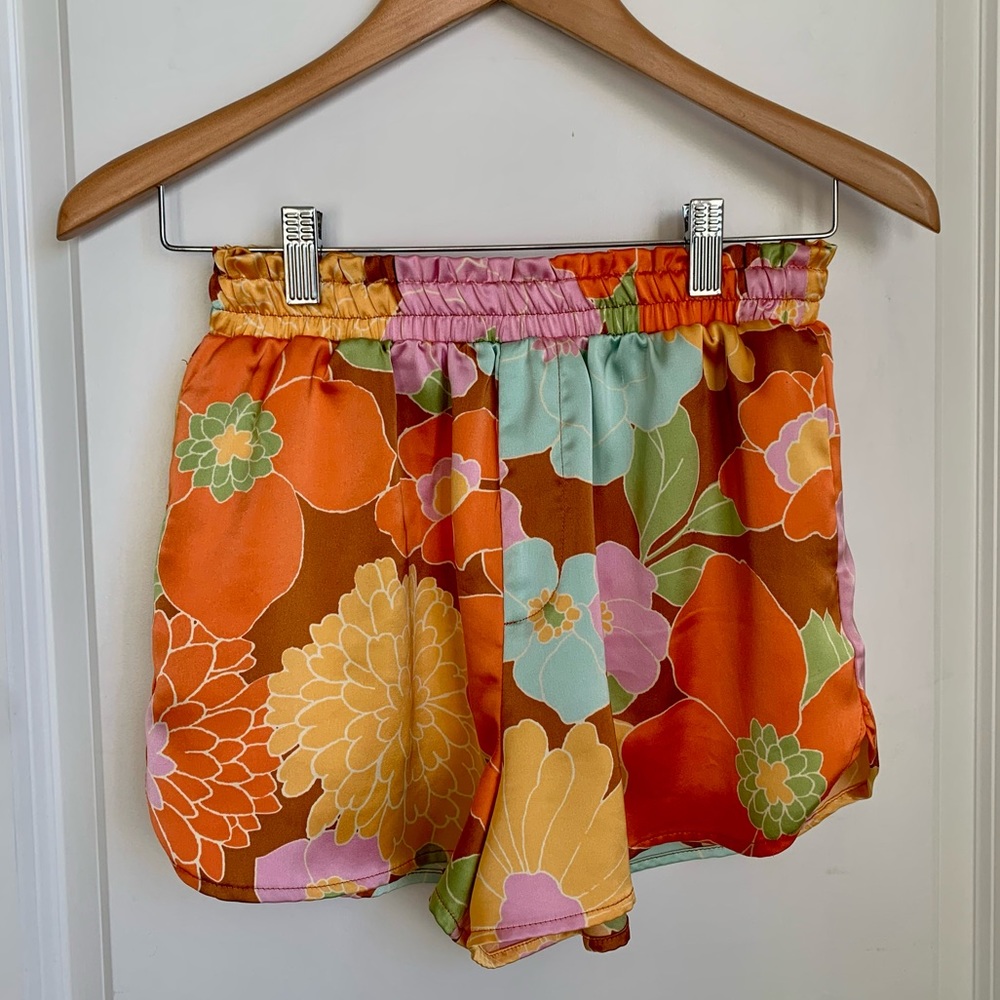 Forever 21 Flowy Floral Shorts